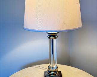 Lucite & Brass Lamp w/Rui Cheng Lampholder!