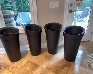 Tall Black Pots 4.1 Gal Soil Capacity USA!

