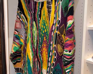 Vtg Coogi Australia Knit  3D Multi Color Sweater!
