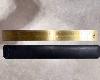 Levenger #32NDS Solid Brass Ruler!
