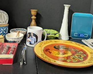 Eclectic Mystery Lot Of Kitchen Dining Decor Lot Vintage Modern Mix