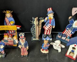 Patriotic Americana Uncle Sam, Folk Art, and 4th of July Decor