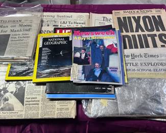 Mystery Lot of Vintage Newspapers and Magazines