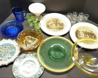 Vintage Plates And Glassware