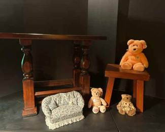 Decor Collectible Bear Bundle Furniture Miniatures Set