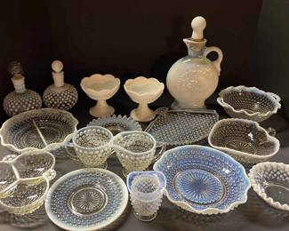 Hobnail, Fenton, Milk Glass, Jim Bean And More