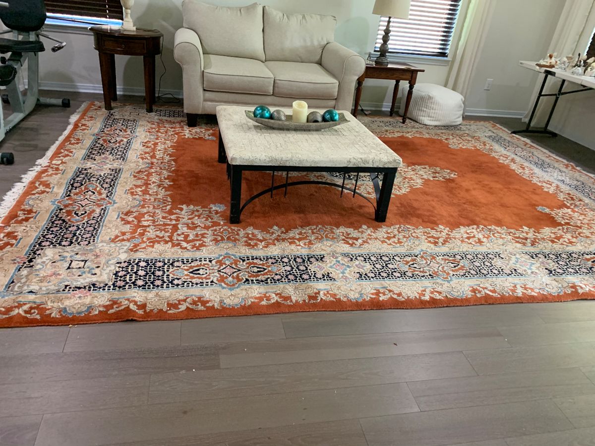 Beautiful Persian rug. Measures are 14’ X 10’.