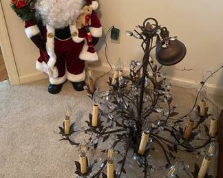 Vintage Christmas, Beautiful Chandelier
