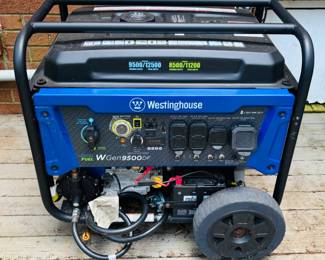 Duel fuel (gasoline or propane, battery start, unused) generator by Westinghouse...