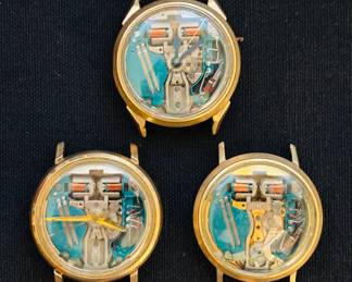 Assorted costume jewelry...pictured, vintage Bulova  Accutron  watches...