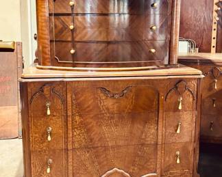 Seven piece 20's-30's bedroom set (includes 2 mirrors)...