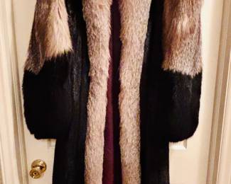 Full length ranch mink and fox...