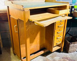 Vintage machinist desk...