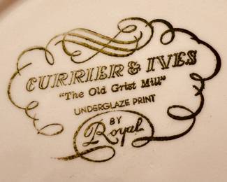 Pretty in pink, Currier & Ives by Royal (detail)...