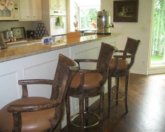 Bar stools, 55-cup percolator