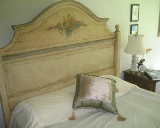 Painted queen headboard