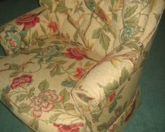 Upholstered print chair (1 of 2)