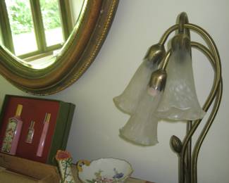 Accent lamp, Patricia Brewster shoe ornaments