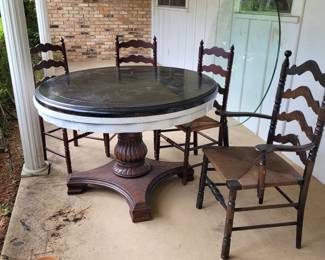 Cane Bottom Ladderback Chairs