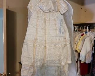 Brand new Silk Christening Gown