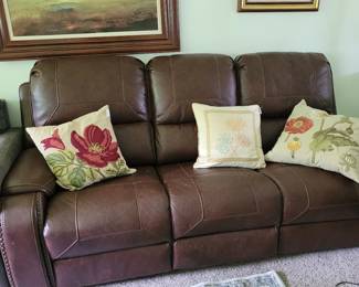Gorgeous like new Recliner w/nail head Detail
