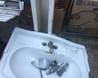 Bathroom sink with pedestal