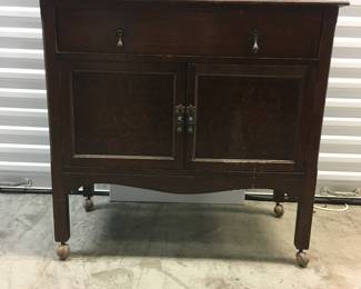 There are two of these. Antique Mahogany English Sideboard tables.