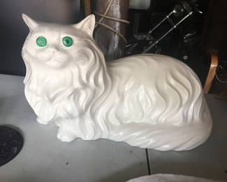 Porcelain Cat Approximately 14-16 in long