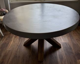 Concrete top dining table