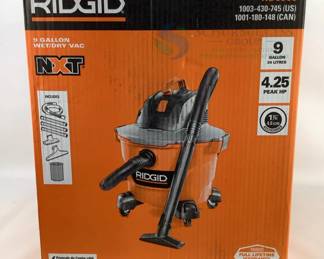 New Ridgid HD0900 Wet/Dry Vacuum