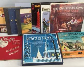 Christmas and Language Vinyl Albums Collection, Nat King Cole, Reader's Digest