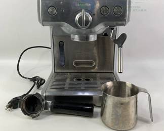 Breville Espresso Machine, Stainless Steel, with Steam Wand, Portafilter, Milk Jug