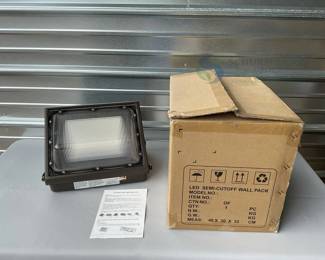 LED Semi-Cutoff Wall Light, Outdoor, Wall Mount, 120-277V