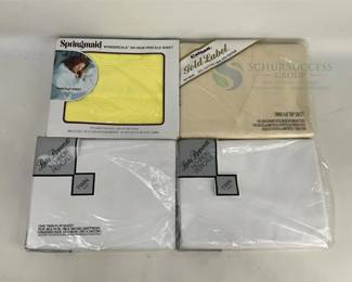 Twin Flat Sheets - Lady Pepperell, Cannon, Springmaid, No Iron Percale