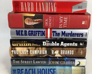 Collection of Hardcover Books: In My Time, The Last Campaign, The Street Lawyer, Beach House