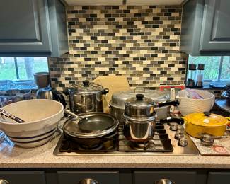 Cookware including Le Creuset
