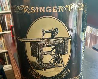 Singer trashcan