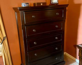 Matching tall chest of drawers