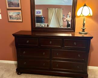 Beautiful matching dresser & mirror
