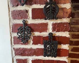Vintage cast iron trivets