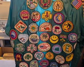 vintage scout uniform and patches