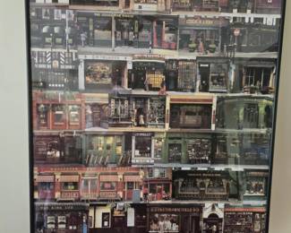 Framed Poster of Pubs and Shops of London