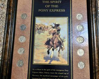 Framed Coins "The Spirit of the Pony Express"
