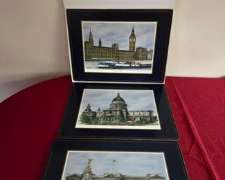 Pimpernel Cork-Backed Placemats of European Sites