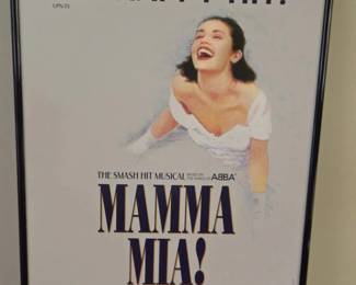 Framed Poster of Mamma Mia! Musical