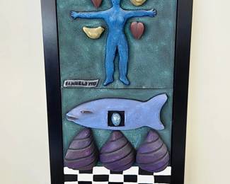 1995 Multi-Media Painting by Samuels