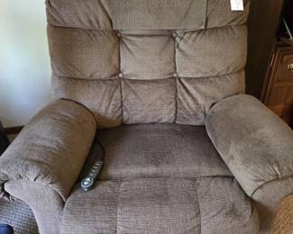 Oversized Upholstered Chair with Hand Held Control for Massage & Heat
