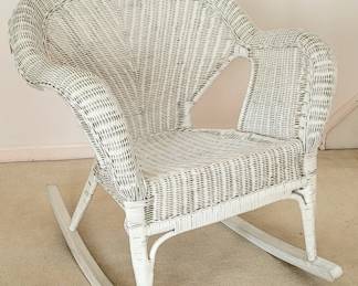 wicker rocker