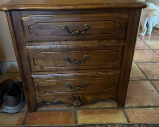 One of two Ethan Allen Country French Night Stands (part of 5 piece bedroom set)