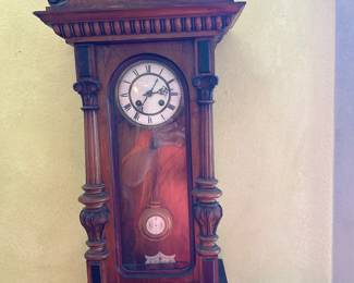 Antique German Gustav Becker Wall Clock